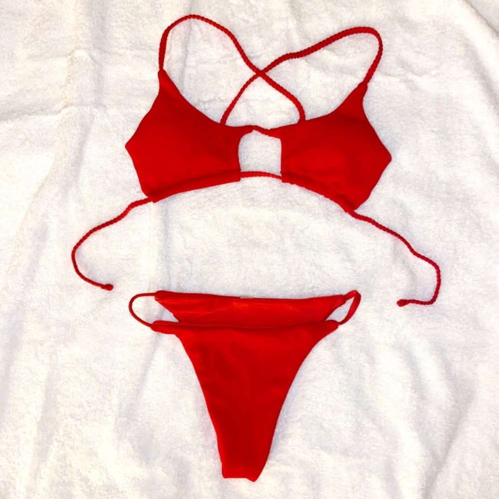 Zaful Ribbed Bikini